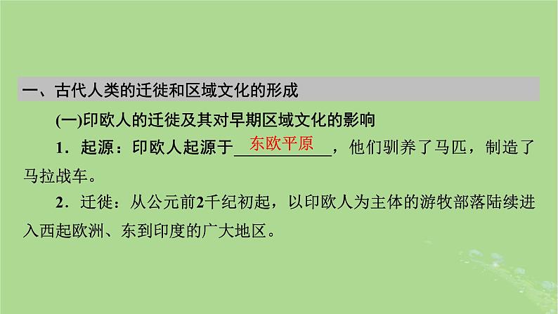 2025版高考历史一轮总复习选择性必修3第28单元人口迁徙文化交融与认同第59讲人口迁徙文化交融与认同课件08