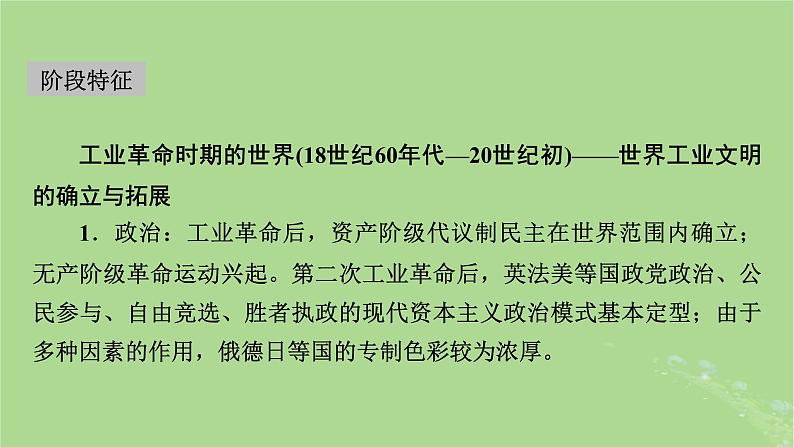 2025版高考历史一轮总复习中外历史纲要下第11单元工业革命与马克思主义的诞生世界殖民体系与亚非拉民族独立运动第31讲影响世界的工业革命课件第3页