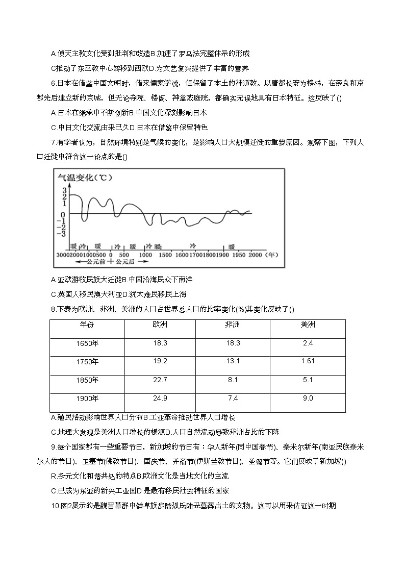 广东省茂名市信宜市2023-2024学年高二下学期4月期中考试历史试题02