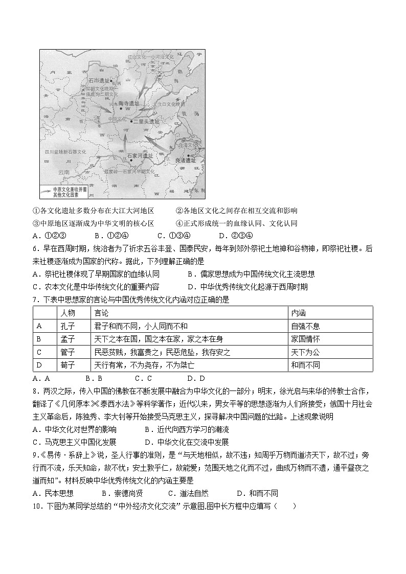 北京怀柔区青苗学校普高部2023—2024学年高二下学期期中考试历史试卷02