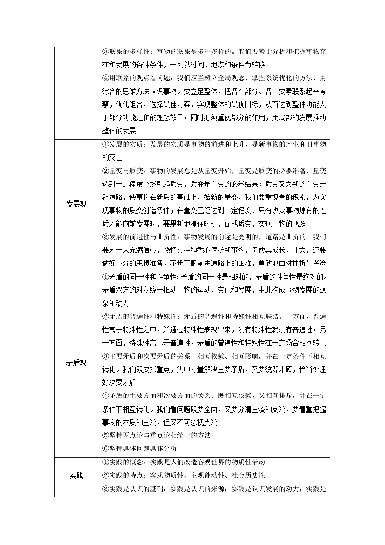 2025版高考政治一轮总复习必修4阶段性整合提升训练题四辩证唯物主义与历史唯物主义第3页