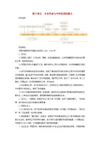 2025版高考历史一轮总复习教案中外历史纲要上第6单元辛亥革命与中华民国的建立第15讲辛亥革命