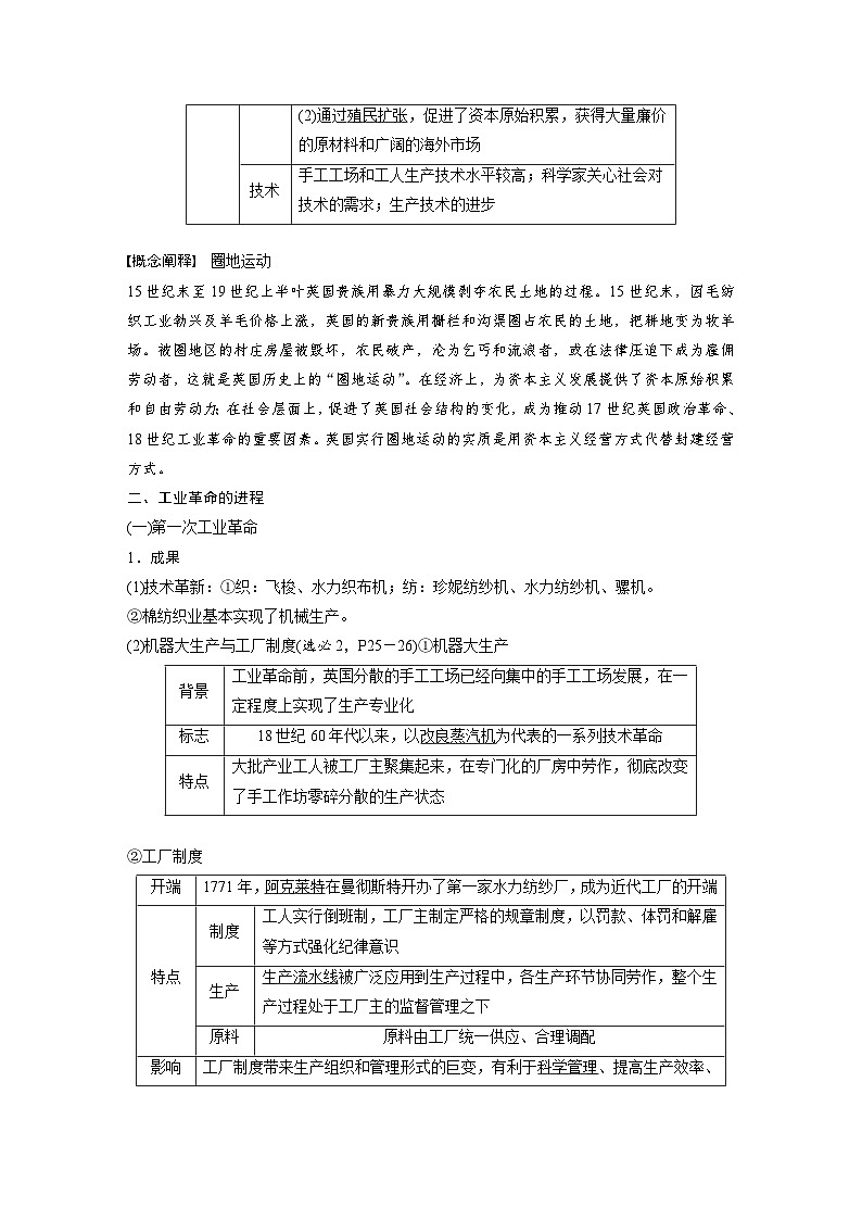2024年高考历史一轮复习（部编版） 板块5 第12单元 第32讲　影响世界的工业革命（教师版）第3页