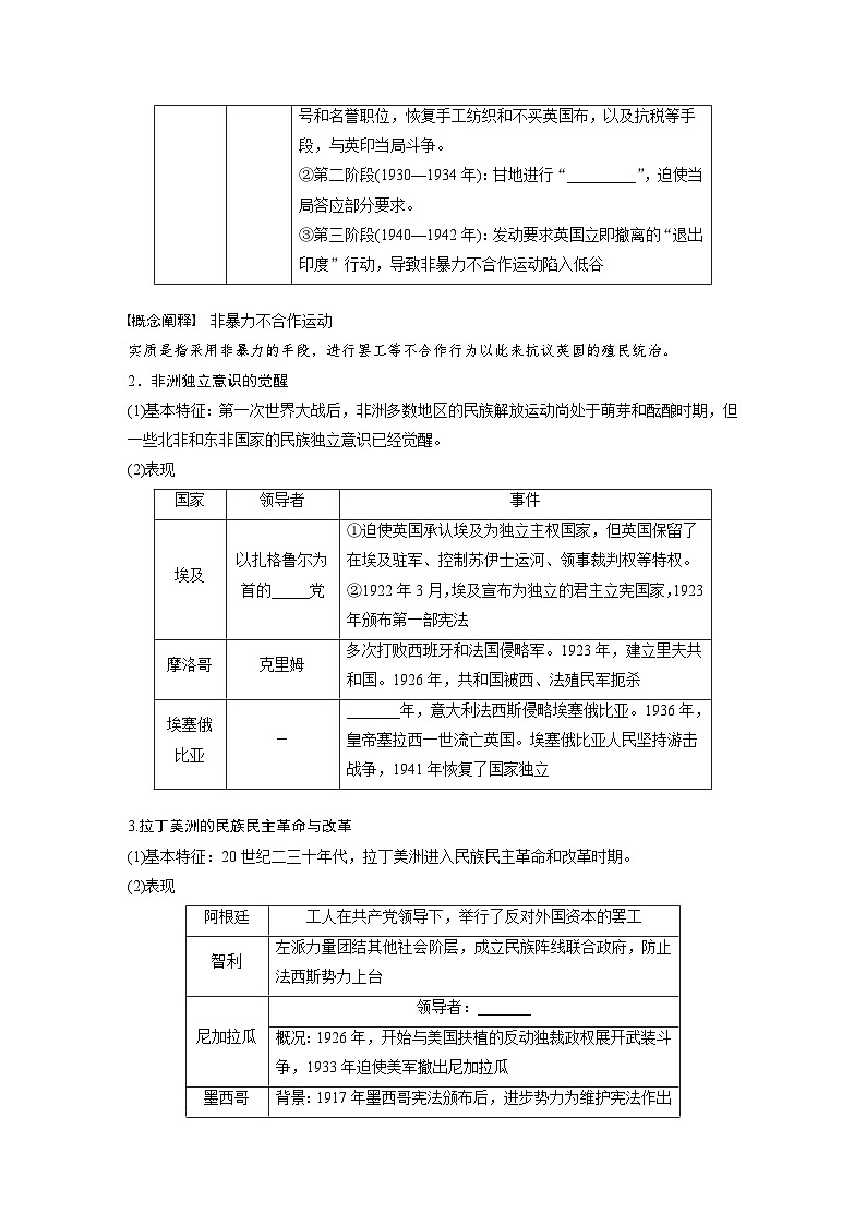 最新高考历史一轮复习（部编版） 板块6 第13单元 第37讲　亚非拉民族民主运动的高涨（课件+讲义+练习）02