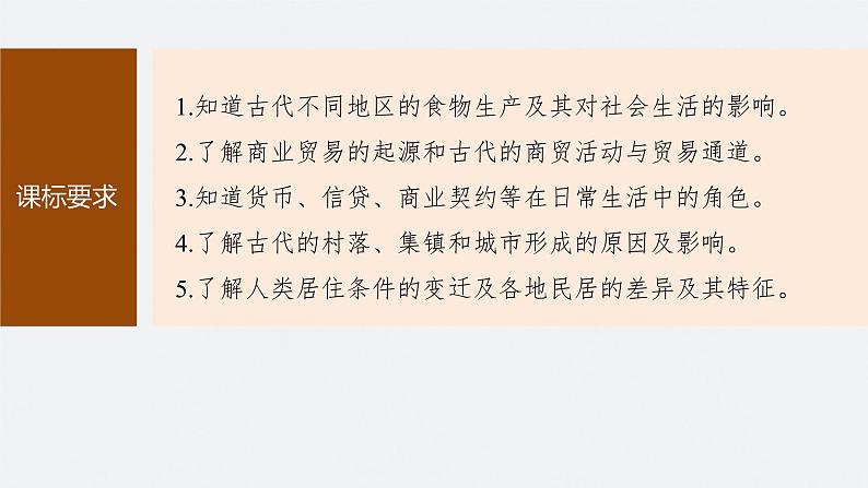最新高考历史一轮复习（部编版） 板块7 第15单元 第46讲　世界古代的食物生产、商业贸易与居住环境（课件+讲义+练习）05