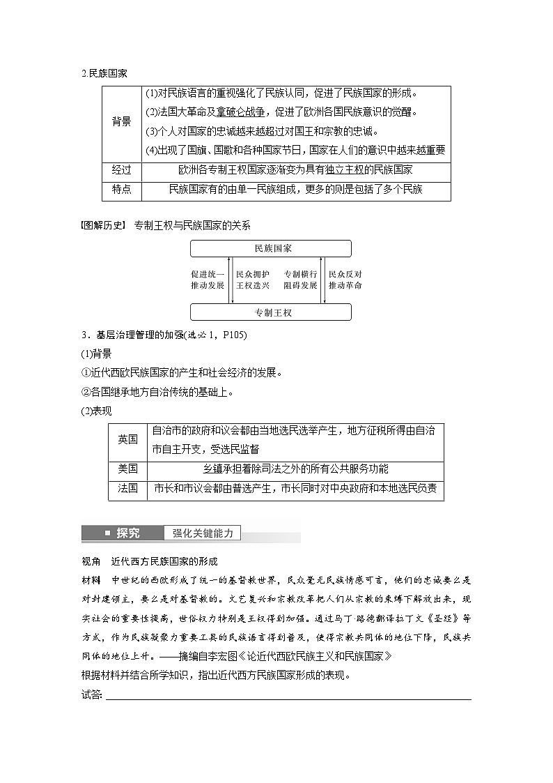2024年高考历史一轮复习（部编版） 板块7 第16单元 第49讲　近代西方民族国家与国际法的发展（教师版）第2页