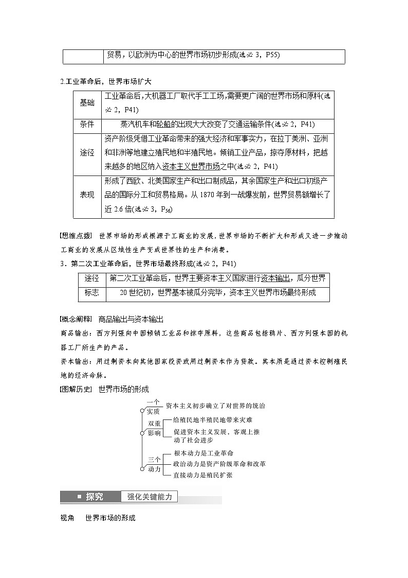 2024年高考历史一轮复习（部编版） 板块7 第16单元 第51讲　近代西方的商业贸易与社会生活（教师版）第2页