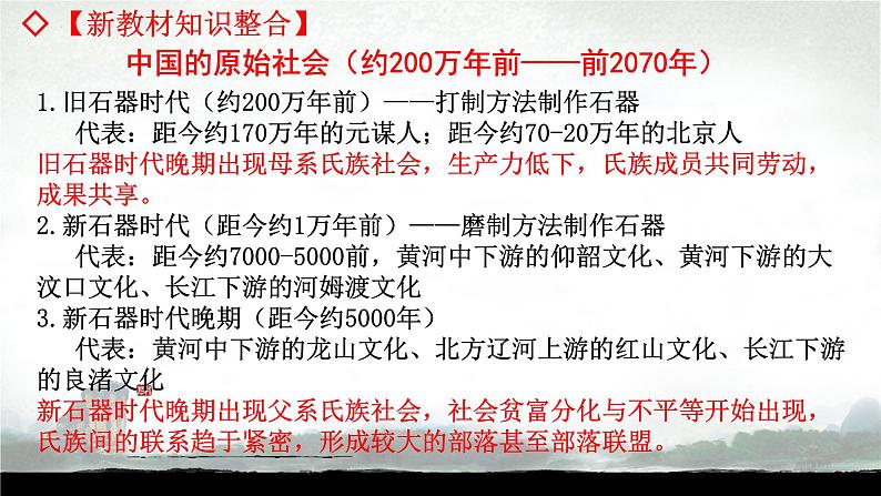 阶段一 古代中华文明的起源与奠基——先秦课件---2024届高三历史统编版二轮复习第4页