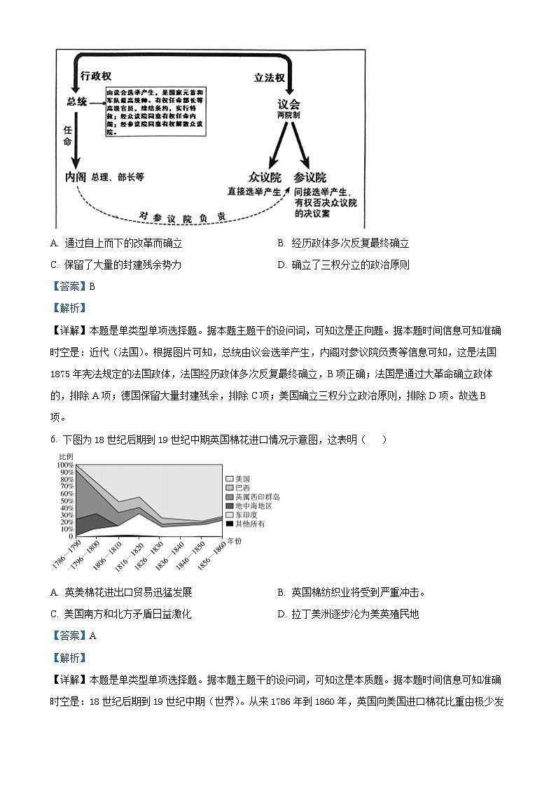 安徽省江淮九校2023-2024学年高一下学期期中历史试题（解析版）第3页