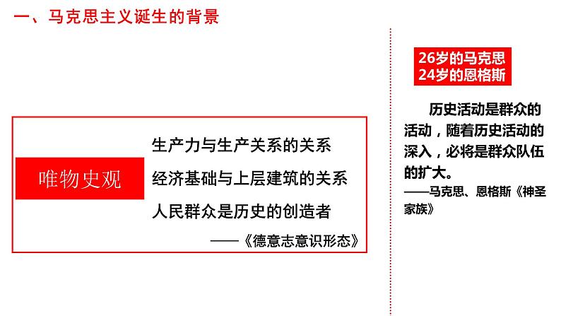 第11课马克思主义的诞生与传播课件--2023-2024学年高一下学期统编版（2019）必修中外历史纲要下06