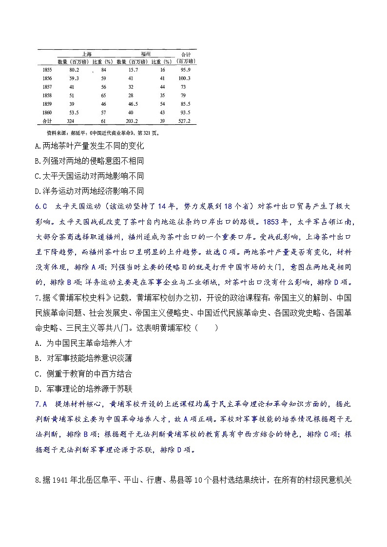 名师解析卷·2024届河北新高考考前提分演练——历史样卷（二）第3页