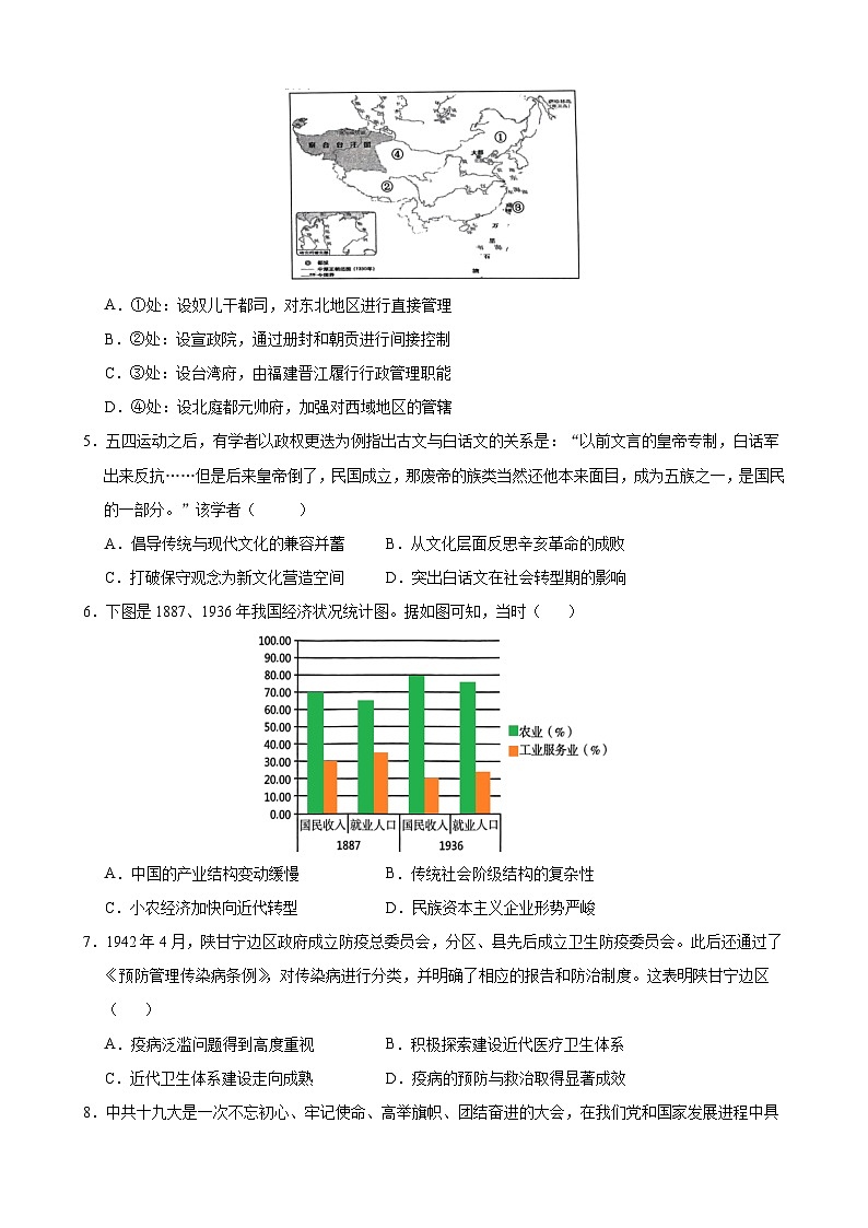 2024年高考押题预测卷—历史（浙江卷01）（考试版）02