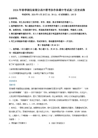 湖北省部分高中联考协作体2023-2024学年高二下学期期中联考历史试卷（Word版附解析）