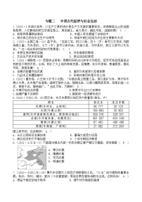 专题二   中国古代经济与社会生活训练（教师卷）（含答案）--2024届高三历史二轮复习训练