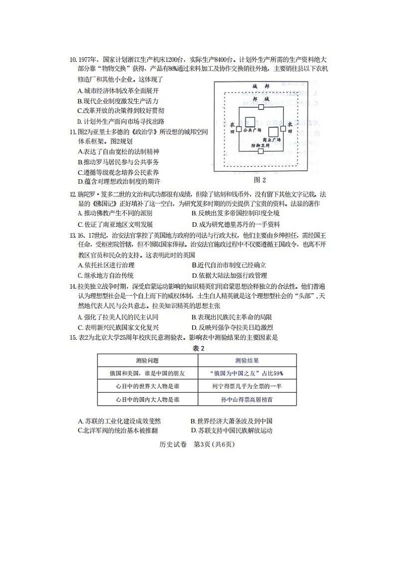 2024届江苏省南通苏北八市高三三模历史试题03
