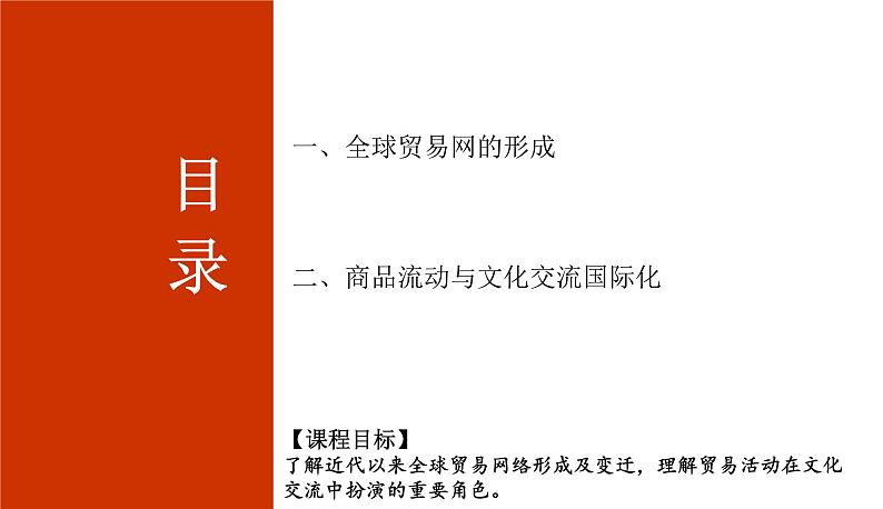 2023-2024学年高二历史同步精品课堂-第10课   近代以来的世界贸易与文化交流的扩展(精品课件)(选择性必修3：文化交流与传播)第2页