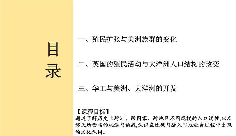 2023-2024学年高二历史-第7课   近代殖民活动和人口的跨地域迁移课件第2页