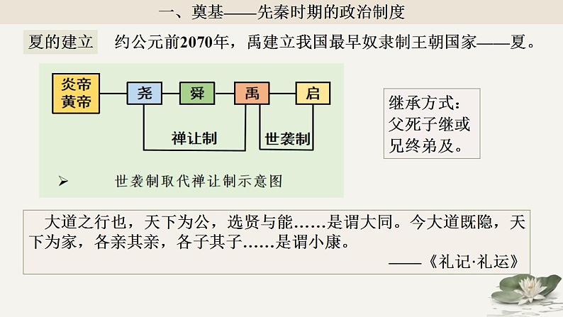 第1单元第1课 中国古代政治制度的形成与发展 课件 ---2023-2024学年高二上学期历史统编版（2019）选择性必修1第5页