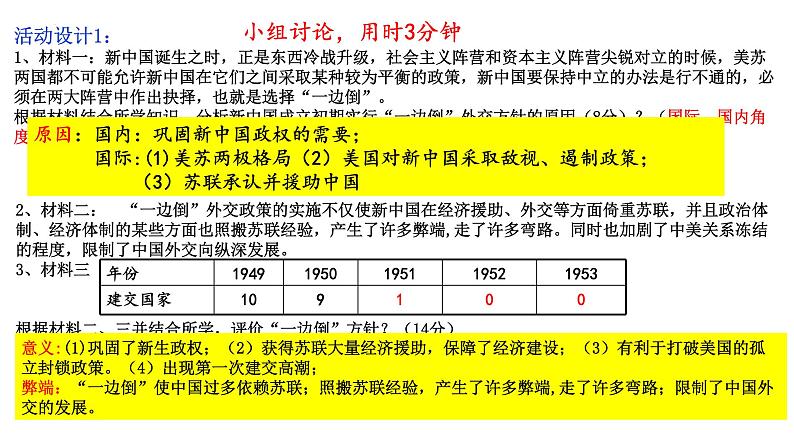 第4单元第14课 当代中国的外交 课件 2023-2024学年高二上学期历史统编版（2019）选择性必修1第4页