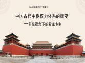 2024年统编版高考历史二轮复习中国古代中枢权力体系的嬗变—多维视角下的君主专制 课件