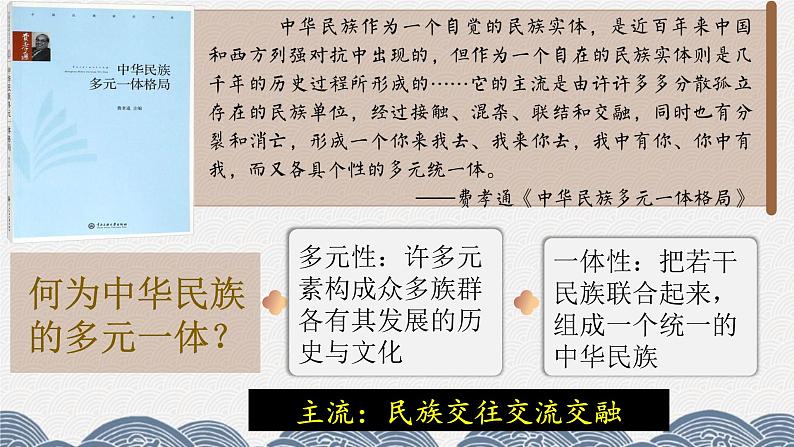 “多元一体”视野下看中国古代的民族关系 课件----2024届高三统编版历史二轮专题复习02