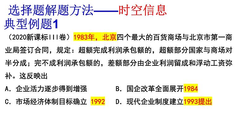 高考历史选择题提分攻略 课件2024届高考统编版历史三轮冲刺06