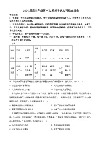 2024届河南省安阳市高三下学期第一次模拟考试文科综合试题-高中历史（原卷版+解析版）