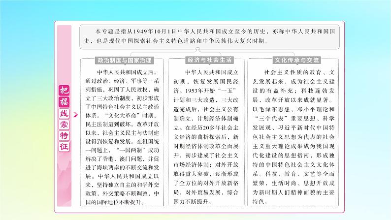 2025届高考历史一轮总复习专题七中华民族的解放崛起与复兴__中华人民共和国时期第三十课中华人民共和国成立和向社会主义的过渡课件03