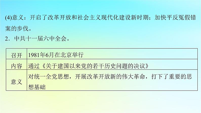 2025届高考历史一轮总复习专题七中华民族的解放崛起与复兴__中华人民共和国时期第32课中国特色社会主义道路的开创与发展课件第6页