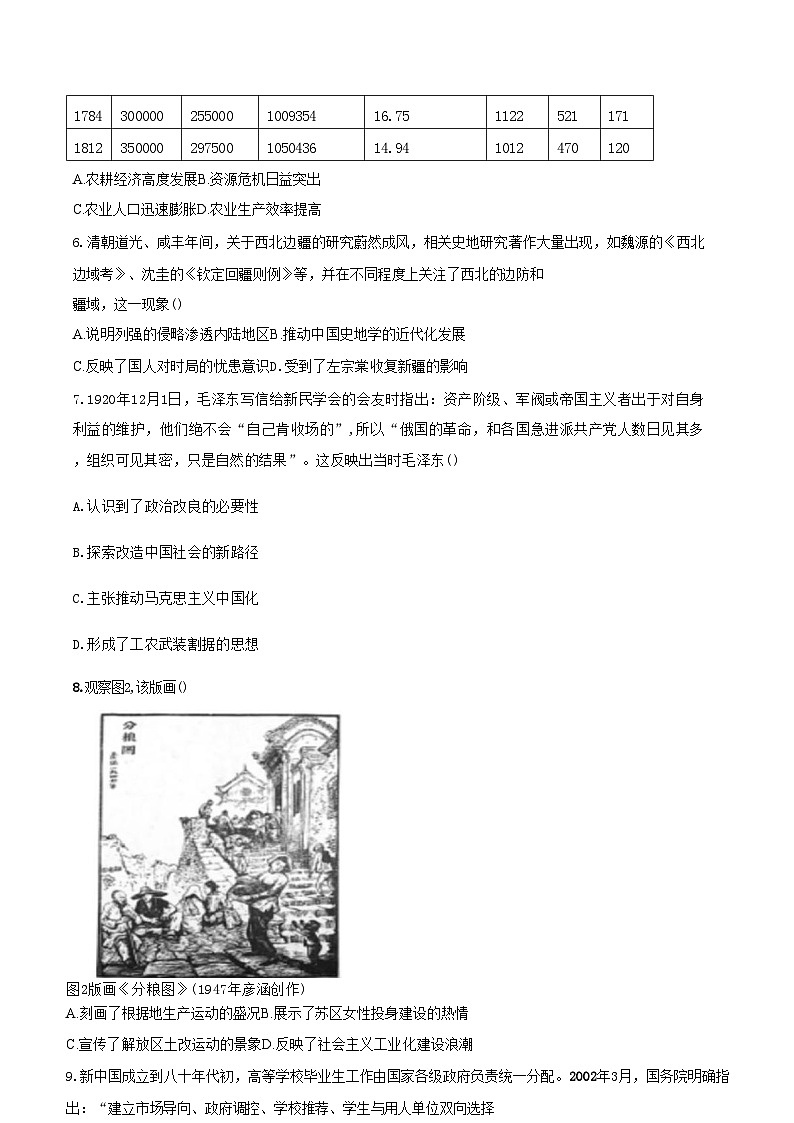 广东省汕头市潮阳区河溪中学2023-2024学年高二下学期期中考试历史试题02