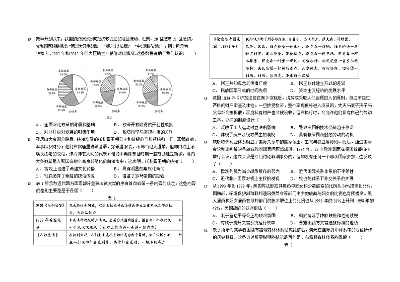 甘肃省会宁县第一中学2023-2024学年高二上学期12月月考历史试题第2页