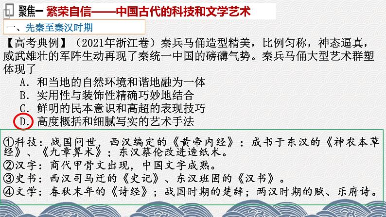 第十二讲 中国古代的科技文艺与对外交流 课件-2024届高三统编版历史二轮专题复习第3页