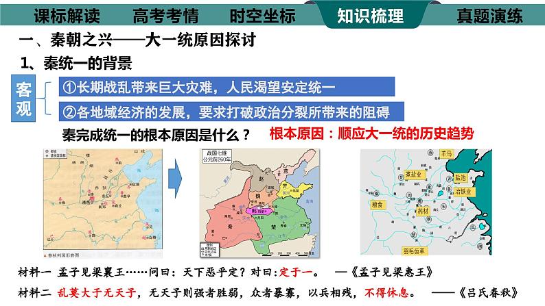 高考历史复习课件 第3讲秦统一多民族封建国家的建立课件--2024届高三历史统编版二轮复习08