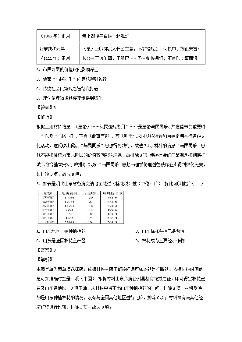 河北省2024届高三下学期考前提分演练（五）历史试卷（解析版）第3页