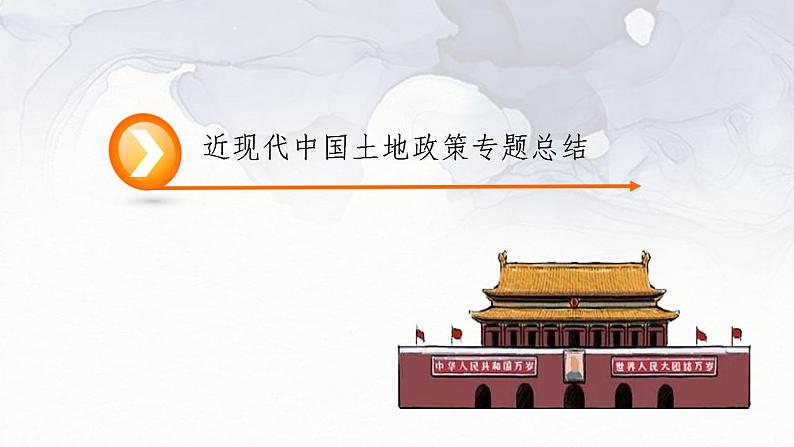 近现代中国土地政策 课件--2024届高三历史二轮复习第1页