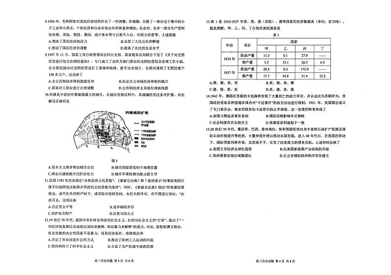 2024届山东师范大学附属中学高三下学期考前适应性测试历史试题02