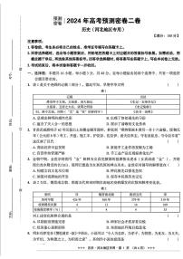 2024届河北省沧县中学高三下学期三模考试历史试题 (1)