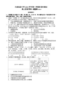 浙江省嘉兴市平湖市当湖高级中学2023-2024学年高二下学期5月月考历史试题