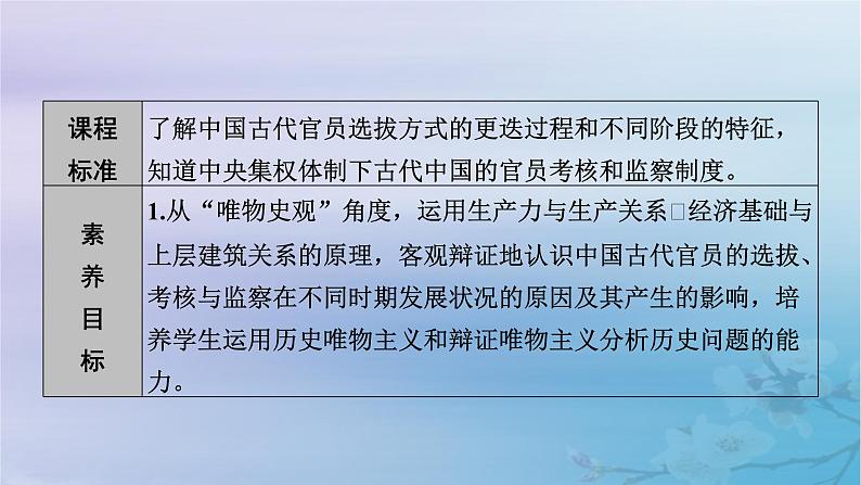 2025版高中历史第2单元官员的选拔与管理第5课中国古代官员的选拔与管理课件部编版选择性必修1第7页