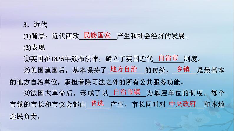 2025版高中历史第6单元基层治理与社会保障第18课世界主要国家的基层治理与社会保障课件部编版选择性必修107