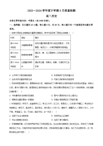 河南省名校联盟2023-2024学年高二下学期5月联考历史试卷（Word版附解析）