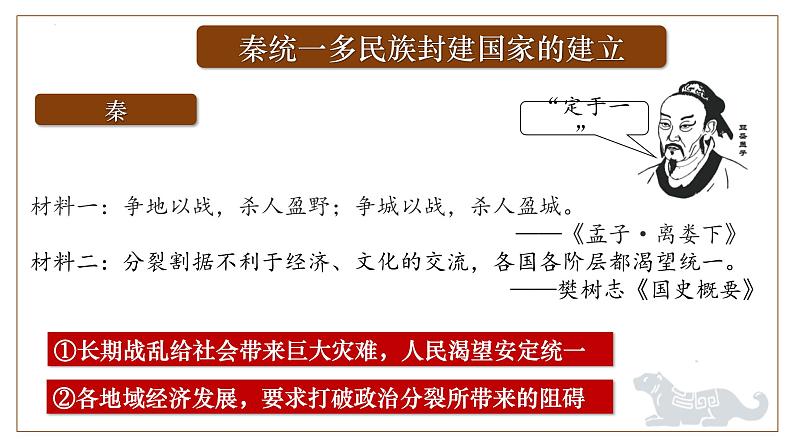 第3讲 秦统一多民族封建国家的建立 课件--2024届高三统编版（2019）必修中外历史纲要上一轮复习（选必融合）第2页