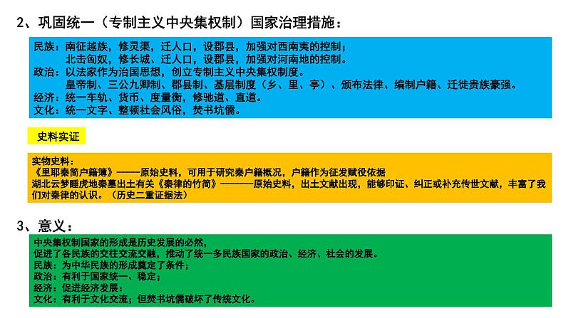 第3课 秦统一多民族封建国家的建立 课件--2024届高三统编版（2019）必修中外历史纲要上一轮复习（选必融合）第6页