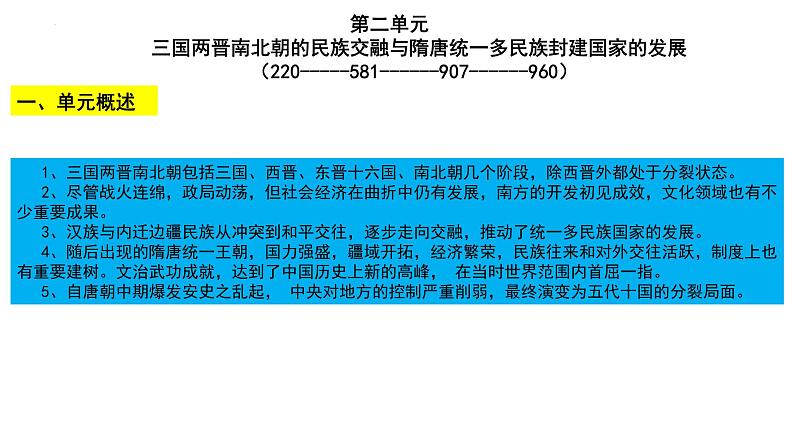 第5课  三国两普南北朝的政权更迭与民族交融 课件--2024届高三统编版（2019）必修中外历史纲要上一轮复习（选必融合）第1页