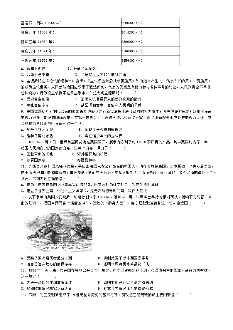 河北省保定市2023-2024学年高二下学期学业水平测试押题预测历史试题02第2页