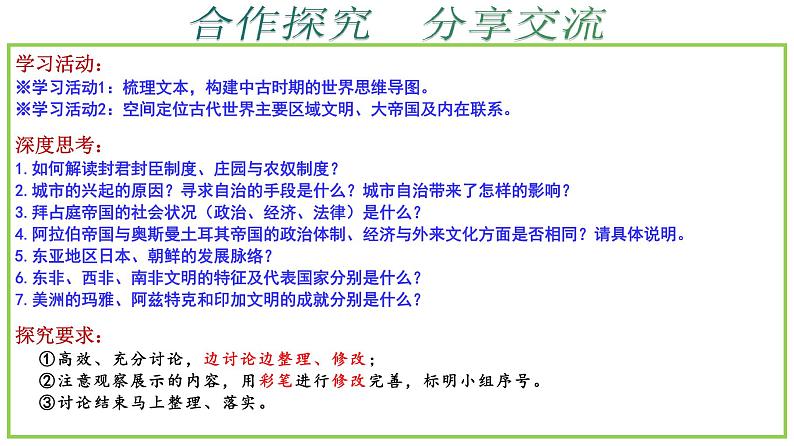 古代世界文明 课件--2025届高三统编版（2019）必修中外历史纲要下一轮复习03