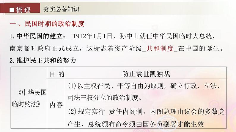 第47讲 中国近现代政治制度的演变、官员的选拔与管理 课件--2024届江苏省高考统编版历史选择性必修1一轮复习第4页