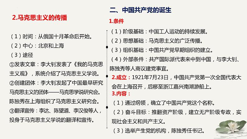 中国新民主主义革命时期——中国共产党成立与新民主主义革命的胜利 课件--2025届高三统编版（2019）第5页