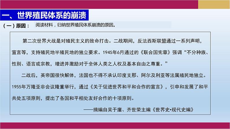 第21课 世界殖民体系的瓦解与新兴国家的发展课件10第4页