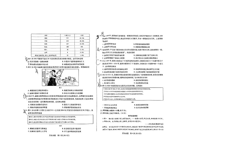 山西省天一大联考2023-2024学年高二下学期期末考试历史试题第2页
